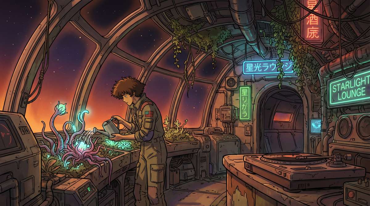 黄色仓库星际牛仔植物视频